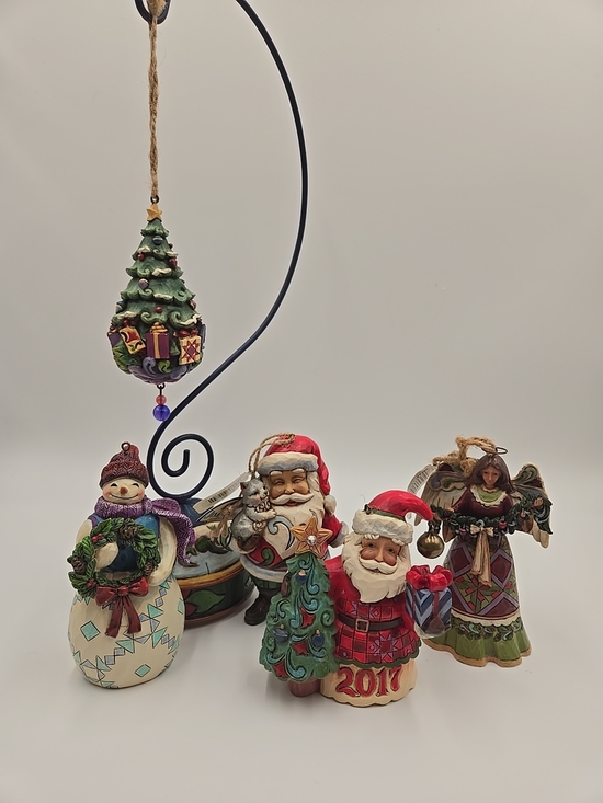 Jim Shore Other - Jim Shore 5 Ornaments, Ornament Display Hanger ORIGINAL BOXES all ORNAMENTS (1)